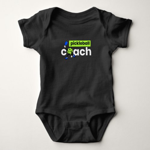 Pickleball Coach Player Baby Bodysuit