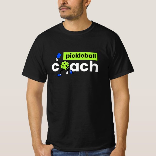 Pickleball Coach Player T-Shirt (Front)