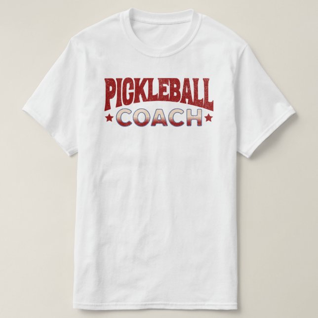 Pickleball Coach T-Shirt (Design Front)