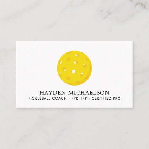 Pickleball Coach Teaching Pro _ Add Your Logo Business Card