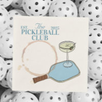 pickleball cocktail napkin