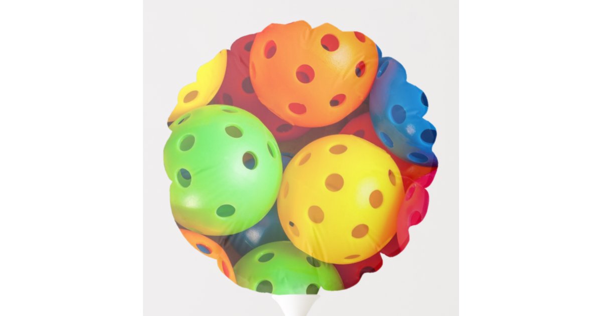 Pickleball Colorful Balloon Zazzle