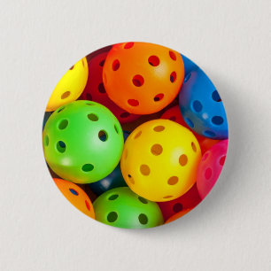 Pickleball Colorful Button