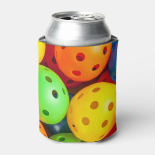 Pickleball Colorful Can Cooler