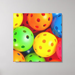 Pickleball Colorful Canvas Print