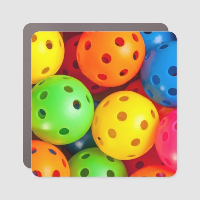Pickleball Colorful Car Magnet (Front)
