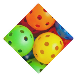Pickleball Colorful Graduation Cap Topper