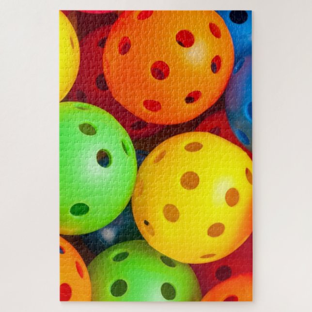 Pickleball Colorful Jigsaw Puzzle (Vertical)