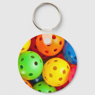 Pickleball Colorful Keychain