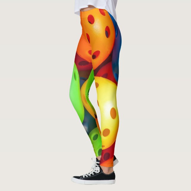 Pickleball Colorful Leggings (Left)