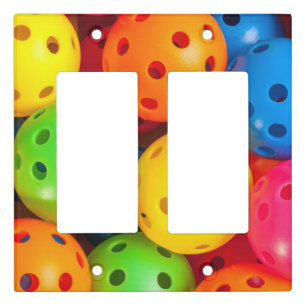 Pickleball Colorful Light Switch Cover