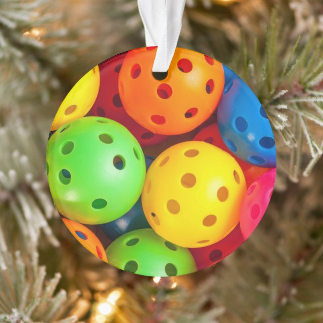 Pickleball Colorful Ornament (Tree)