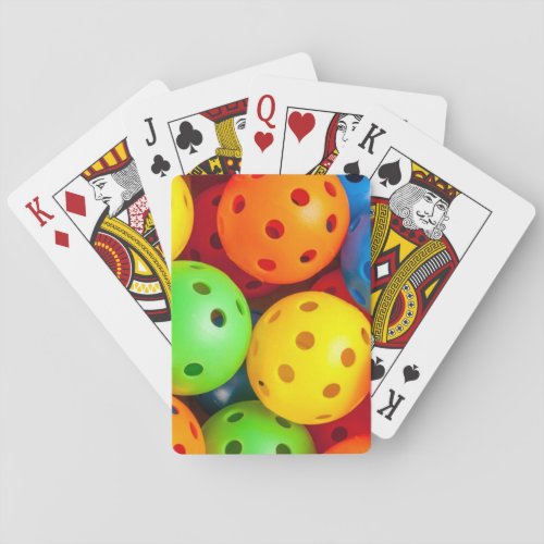 Pickleball Colorful Poker Cards