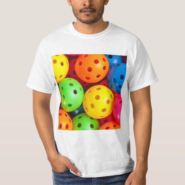Pickleball Colorful T-Shirt (Front)