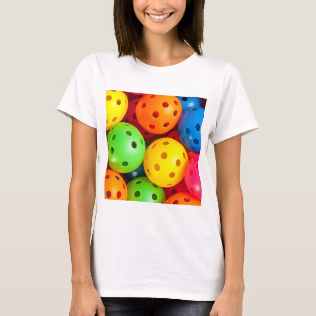 Pickleball Colorful T-Shirt (Front)