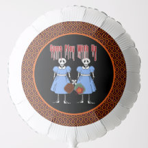 Pickleball Come Play with Us Horror Movie Twins