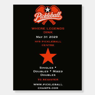 Pickleball Competition Tournement Foam Board