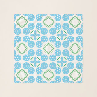 Pickleball Cool Burst Geometric Sport Pattern Scarf