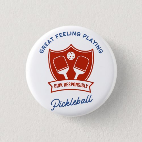 Pickleball cool design to wear button