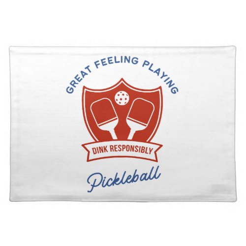 Pickleball cool design to wear cloth placemat