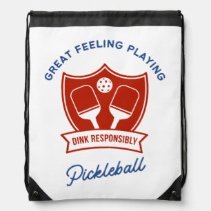 Pickleball cool design to wear drawstring bag