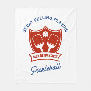 Pickleball cool design to wear fleece blanket