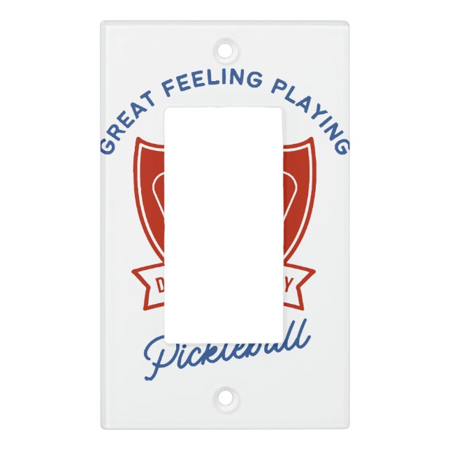 Pickleball cool design to wear light switch cover (Front)
