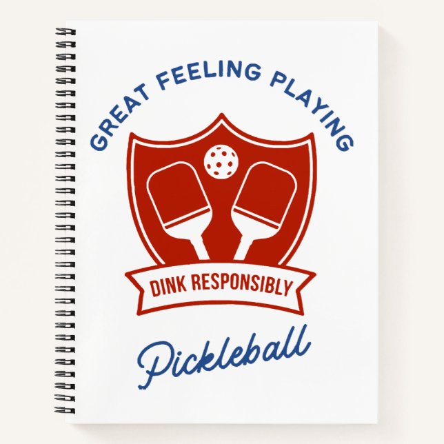 Pickleball cool design to wear notebook (Front)
