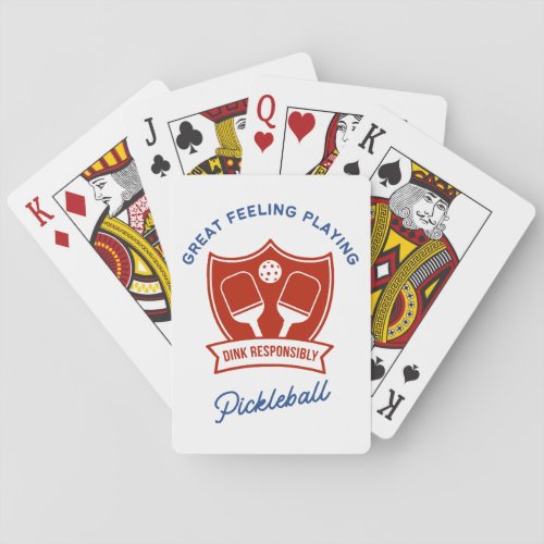 Pickleball cool design to wear playing cards