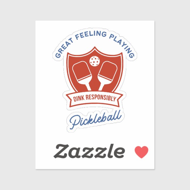 Pickleball cool design to wear sticker (Sheet)
