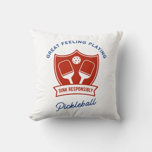 Pickleball cool design to wear throw pillow