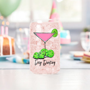 Pickleball Cosmo Cocktail Day Dinking Can Glass