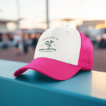 Pickleball Country Club | Bachelorette  Trucker Hat<br><div class="desc">Give this adorable hat to your bridesmaids for your bachelorette or wedding weekend! Our fun hats are the perfect way for your crew to get all the attention everywhere you and your gals go! Bright whites and greens are the name of this preppy game. Add your custom wording to this...</div>