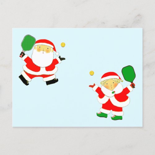 Pickleball Couple Christmas Cards