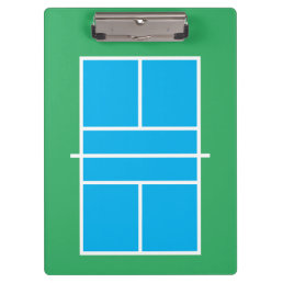 Pickleball court clipboard for coaching lessons