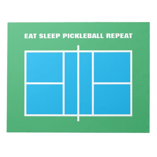 Pickleball court dimensions custom coaching lesson notepad