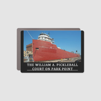Pickleball Court On Park Point Car Magnet