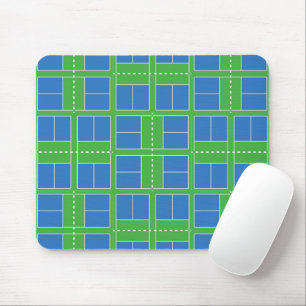 Pickleball Courts Standard Blue and Green Mouse Pad