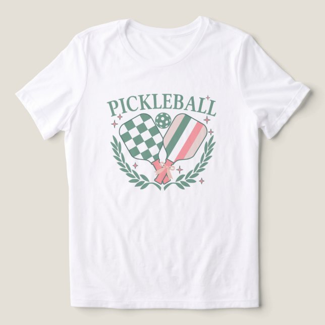 Pickleball Crossed Paddles Tri-Blend Shirt (Design Front)