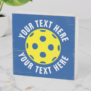 Pickleball custom wooden sign box