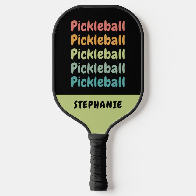 Pickleball Cute Pickleball Player Personalized  Pickleball Paddle (Front)