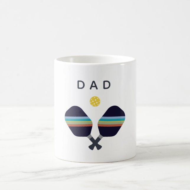 Pickleball Dad Father's Day Personalized Coffee Mug (Center)