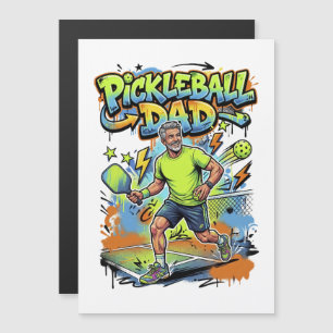 Pickleball Dad Graffiti Paddle Sport Art