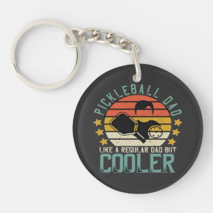Pickleball Dad Like A Regular Dad But Cooler Keychain