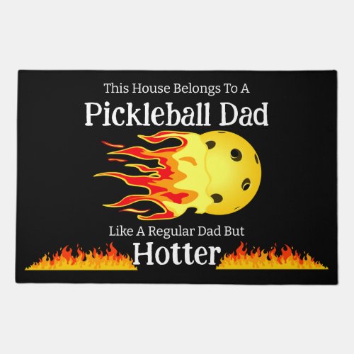 Pickleball Dad Like A Regular Dad But Hotter Dark Doormat