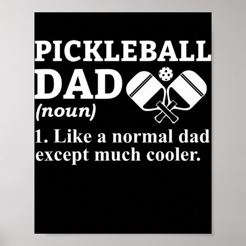 Pickleball Dad Pickleball Pickleball Sport  Poster