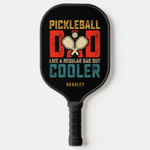 Pickleball Dad Typography Personalized Name Paddle