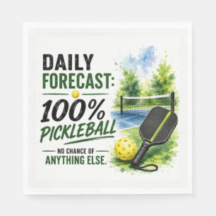 Pickleball daily life Forecast Napkins