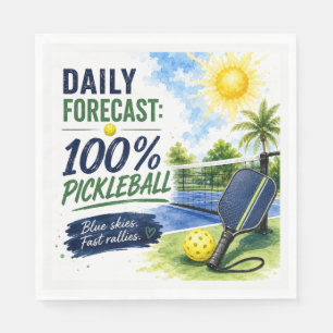 Pickleball daily life Forecast Napkins