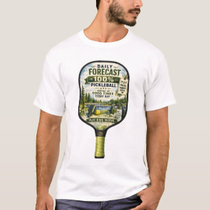 Pickleball daily life Forecast T-Shirt